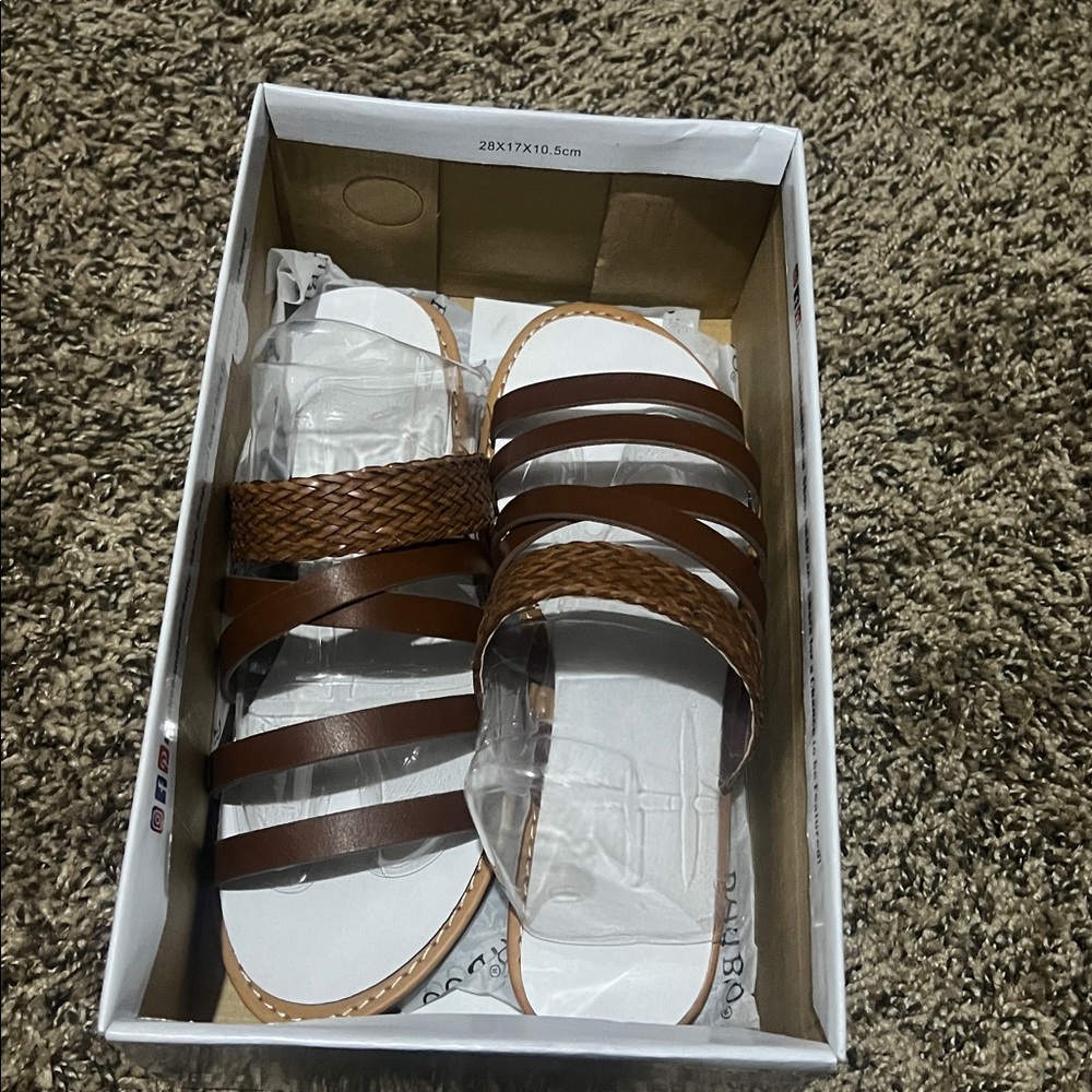 Brown Strappy Sandals